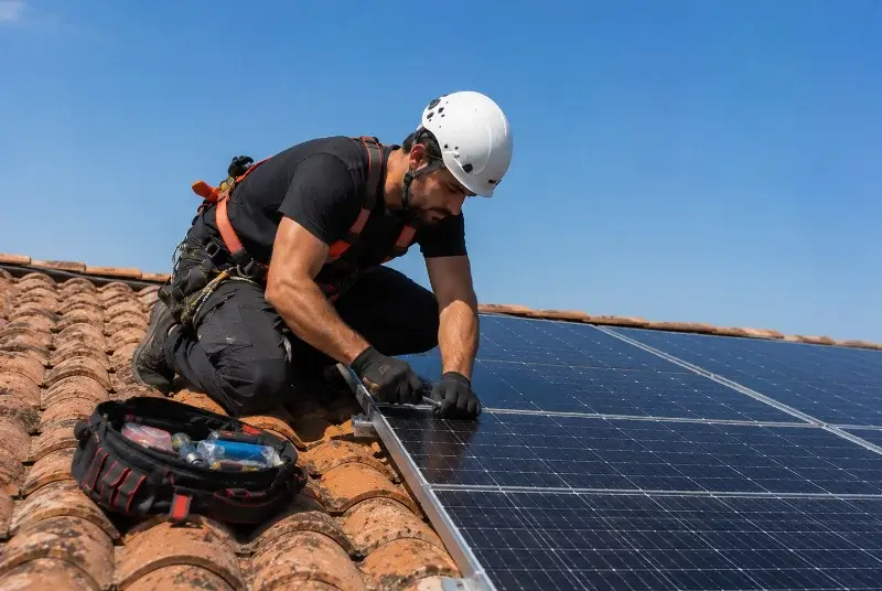 Maintenance et monitoring de panneaux solaires à Laroin